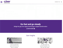 Tablet Screenshot of ciber.com